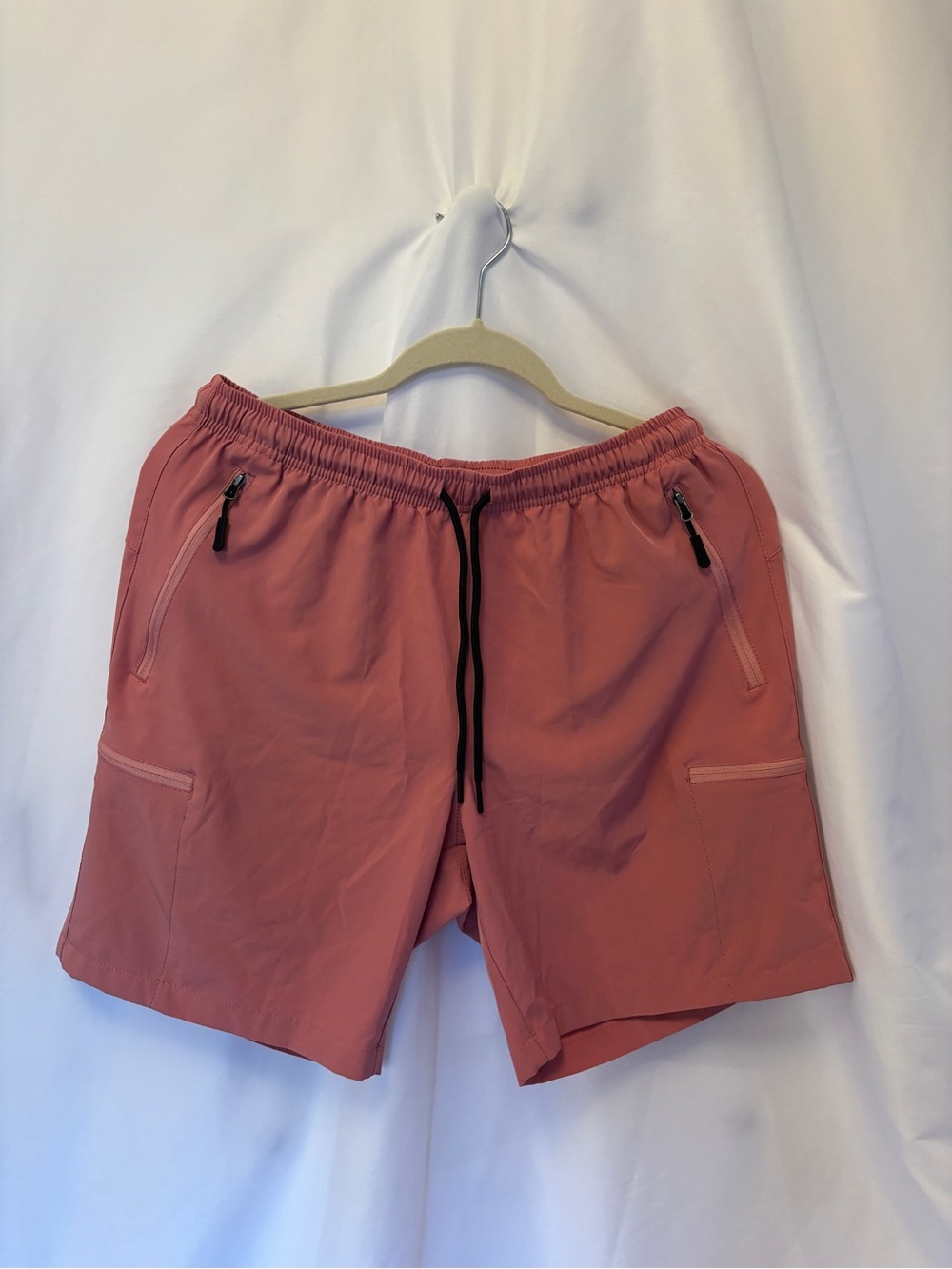 Santiny Men's Coral Elastic Waist Performance Shorts